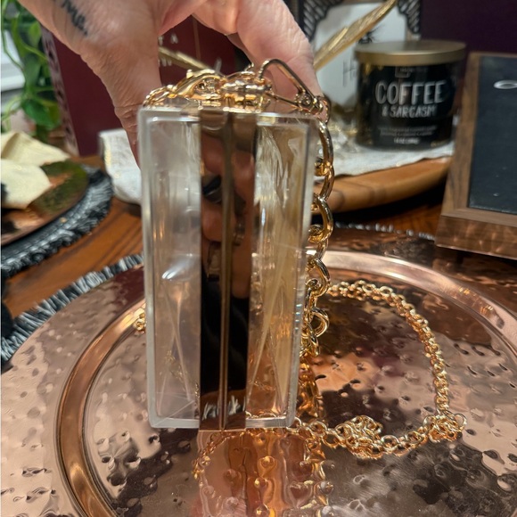 Louis Vuitton Transparent Gold Chain Crossbody